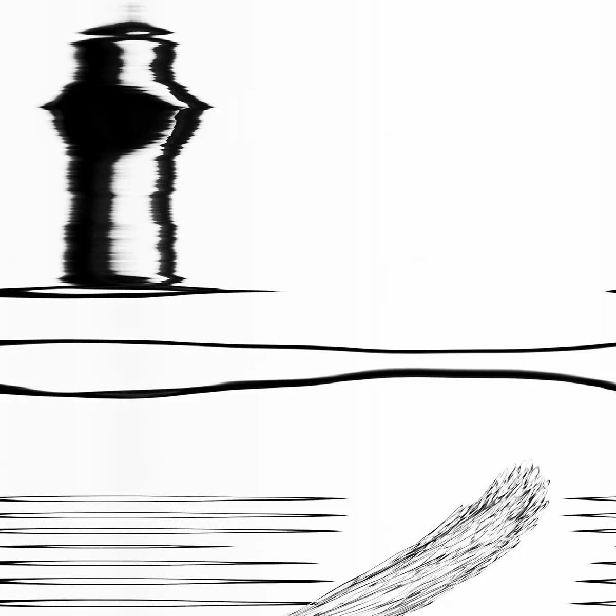 Bild aus der Serie ‚Space over Time‘ von Steffen Freiling – slit-scan-basierte Fotografie, die Raum und Zeit visuell verschiebt und gewohnte Wahrnehmung herausfordert.