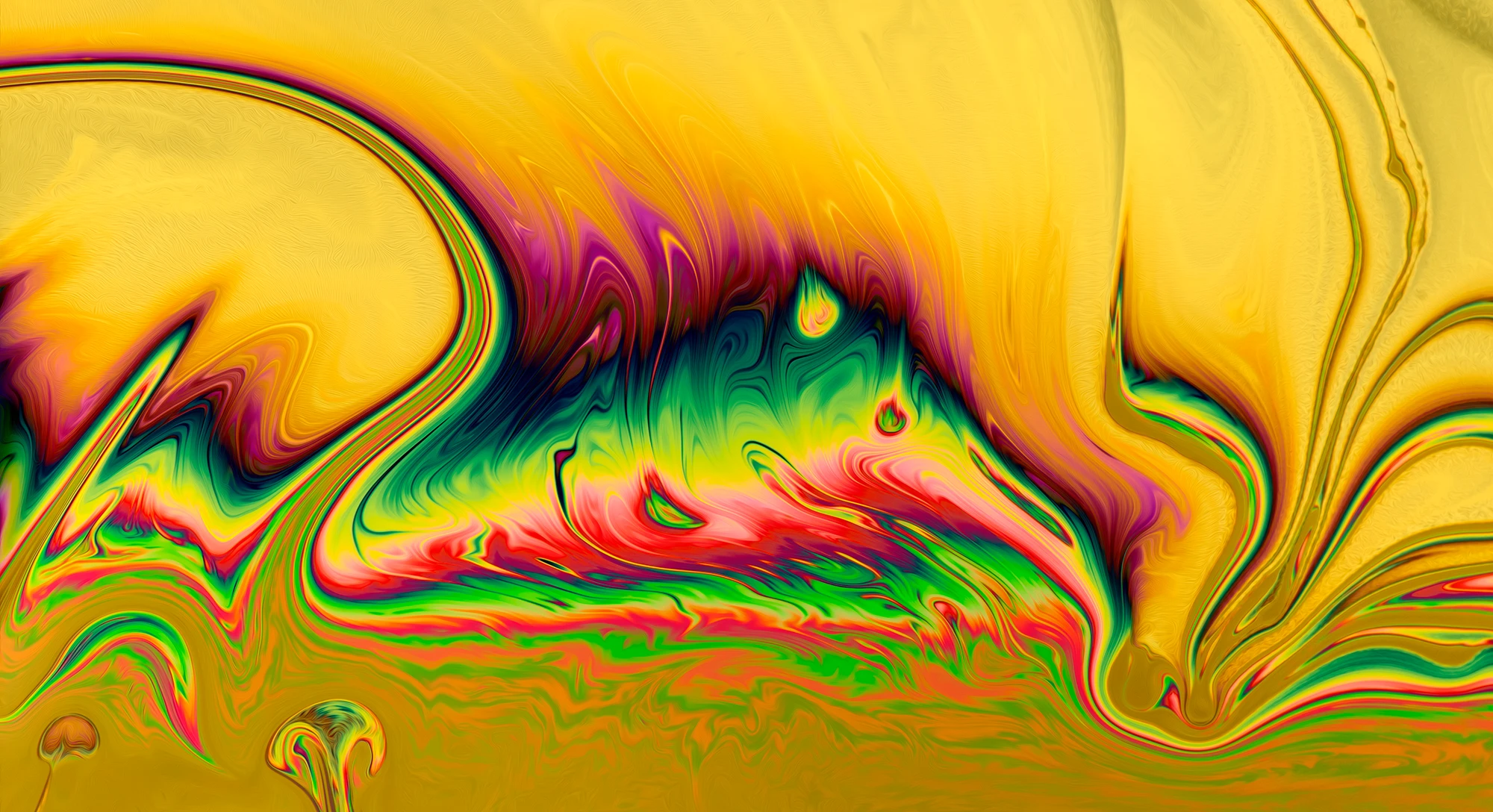 Flüchtige Farblandschaft auf Seifenhaut – Makrofotografie von Steffen Freiling aus der Serie ‚Transient Worlds‘ über Schönheit und Vergänglichkeit