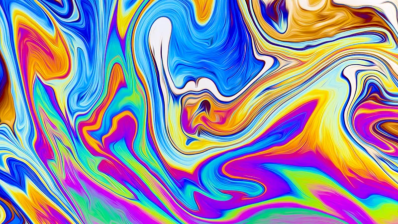 Flüchtige Farblandschaft auf Seifenhaut – Makrofotografie von Steffen Freiling aus der Serie ‚Transient Worlds‘ über Schönheit und Vergänglichkeit