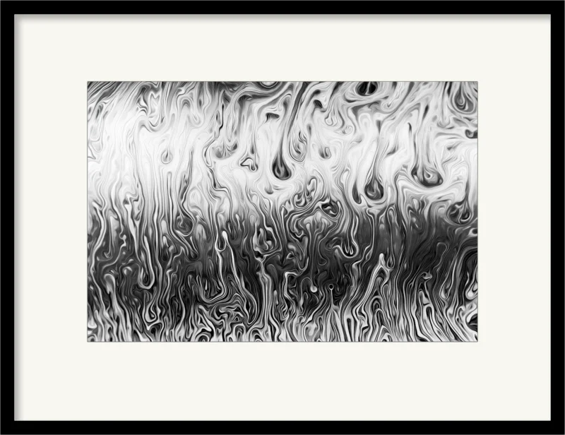 Trouble in Paradise b/w (Fine Art Print framed)