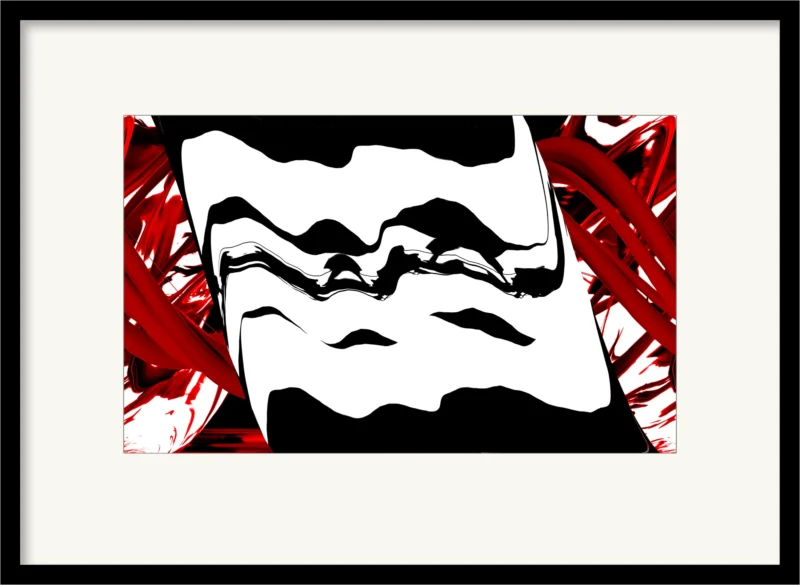 Stuck in the Machine (Fine Art Print framed)