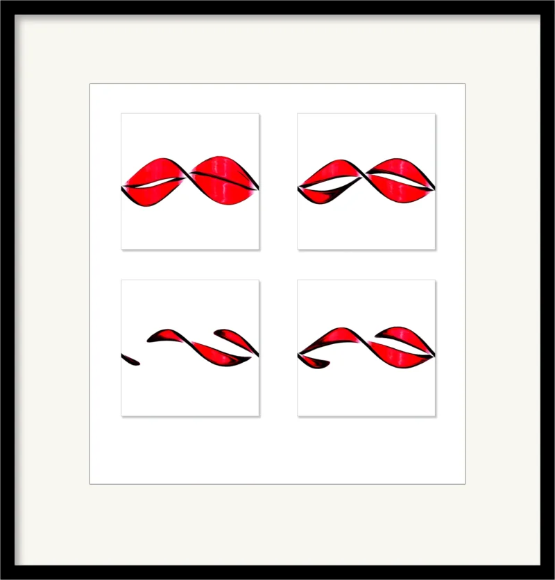 4 of Them (Fine Art Print gerahmt)