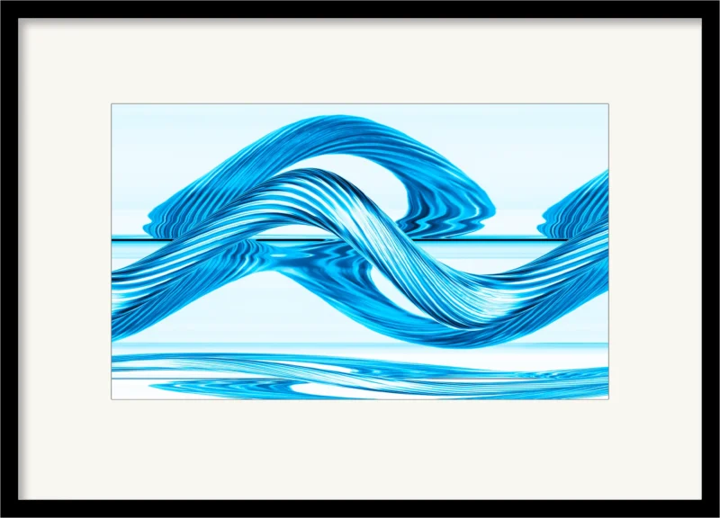 Blue Float (Fine Art Print gerahmt)