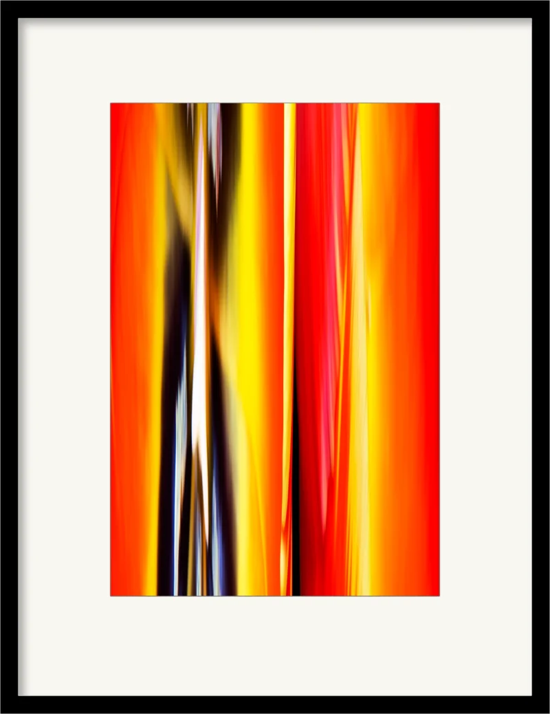 Red Torch Tulip (Fine Art Print framed)